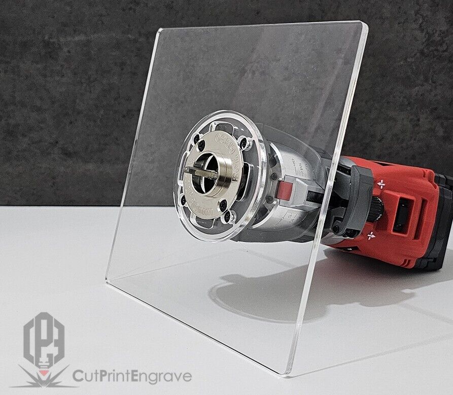 Milwaukee M18 FUEL Router Router Trend Guide Bush Adaptor Base Plate - 195x195mm