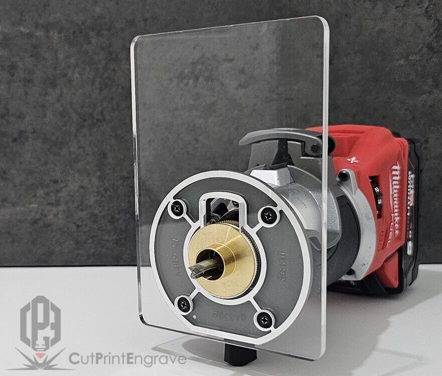 Milwaukee M18 FUEL Router 18V Trimmer Router Brass Guide Bush Adaptor Base Plate
