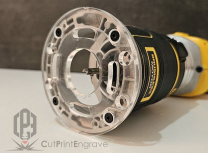 Round Shape DeWalt Router Base Plate For DCW600 DCW604 D26200 Cordless Plunge