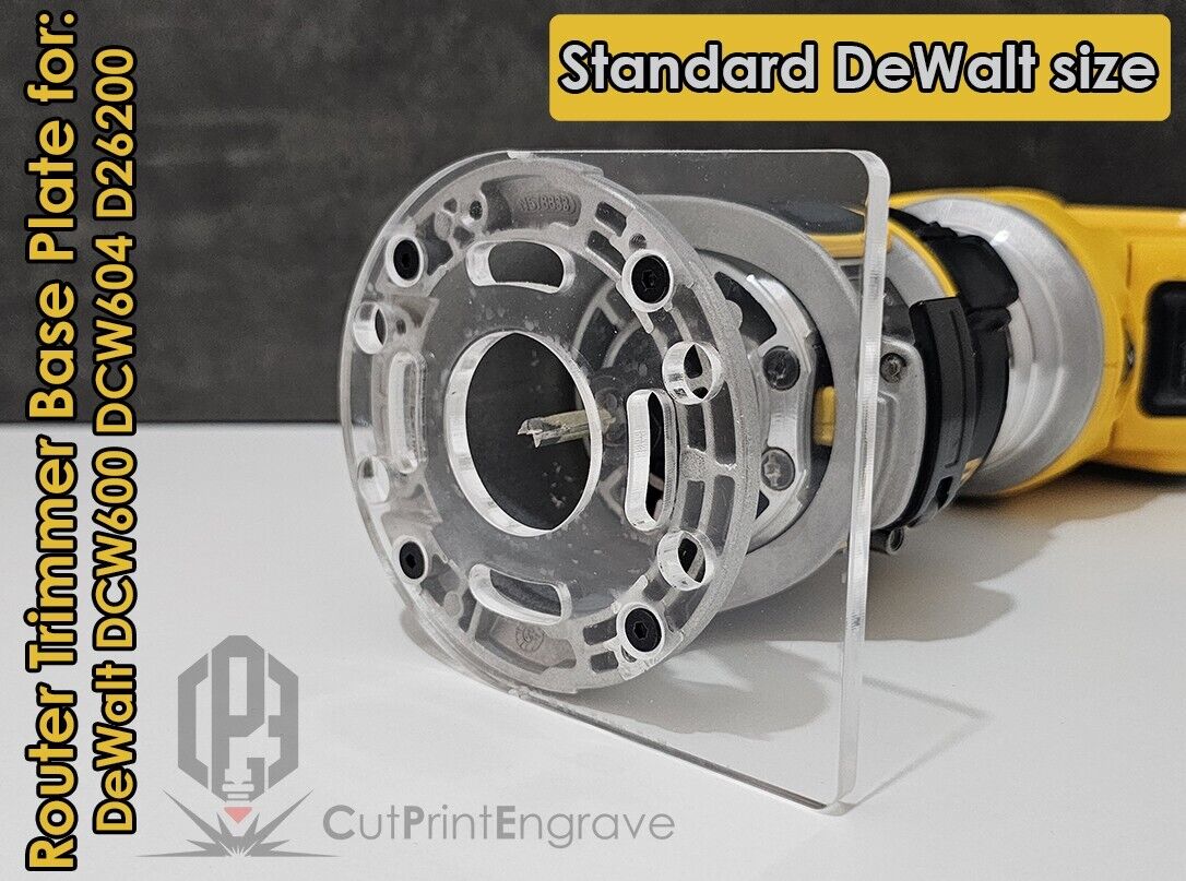 Standard DeWalt Size Router Base Plate For DCW600 DCW604 D26200 Cordless Plunge