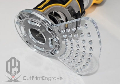 Small Circle Jig for DeWalt DCW600 DCW604 D26200 Cordless Plunge Router Base Pla