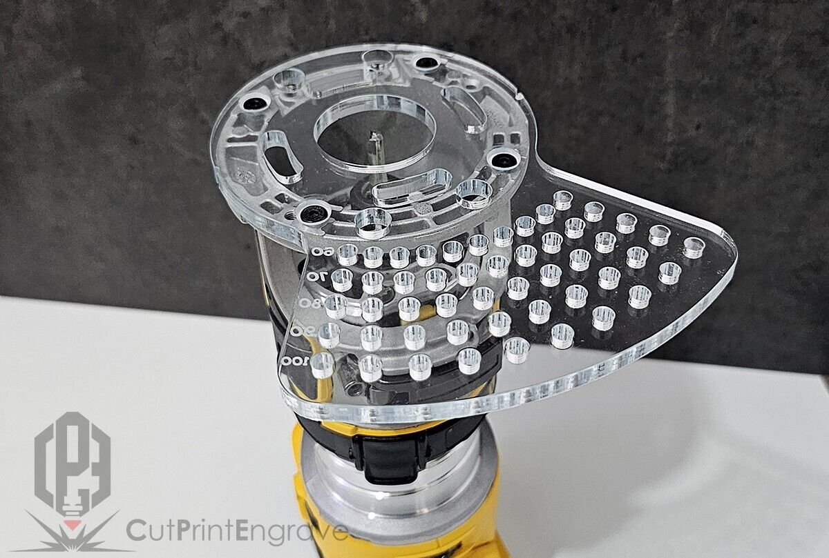 Small Circle Jig for DeWalt DCW600 DCW604 D26200 Cordless Plunge Router Base Pla