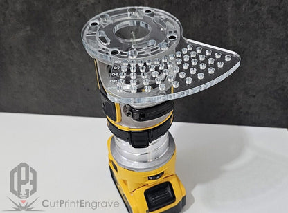 Small Circle Jig for DeWalt DCW600 DCW604 D26200 Cordless Plunge Router Base Pla