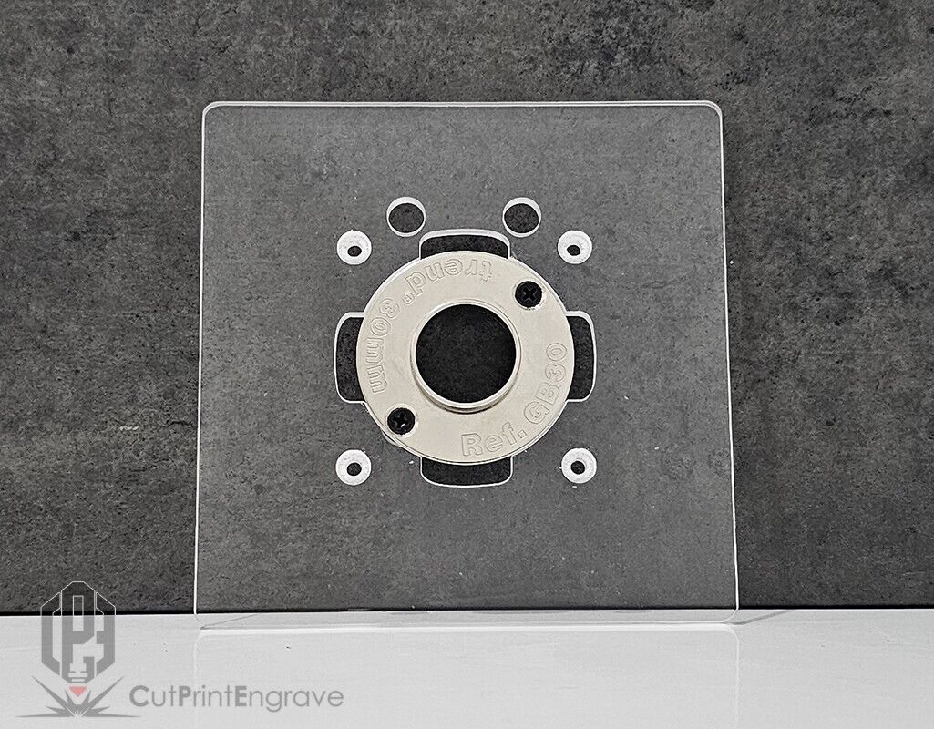 Dewalt DCW600 Trimmer Router Trend Guide Bush Adaptor Base Plate - 145mm x 145mm