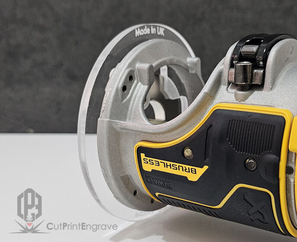 Dewalt DCW600 Trimmer Router Trend Guide Bush Adaptor Base Plate - 4 sizes