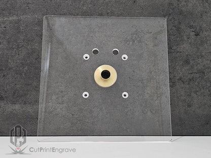 Dewalt DCW600 Trimmer Router Trend Brass Guide Bush Adaptor Base Plate 195x195mm