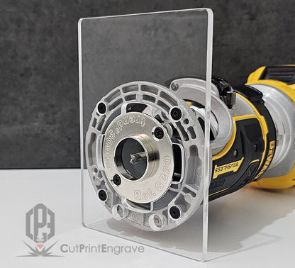Dewalt DCW600 Trimmer Router Trend Guide Bush Adaptor Base Plate - 4 sizes