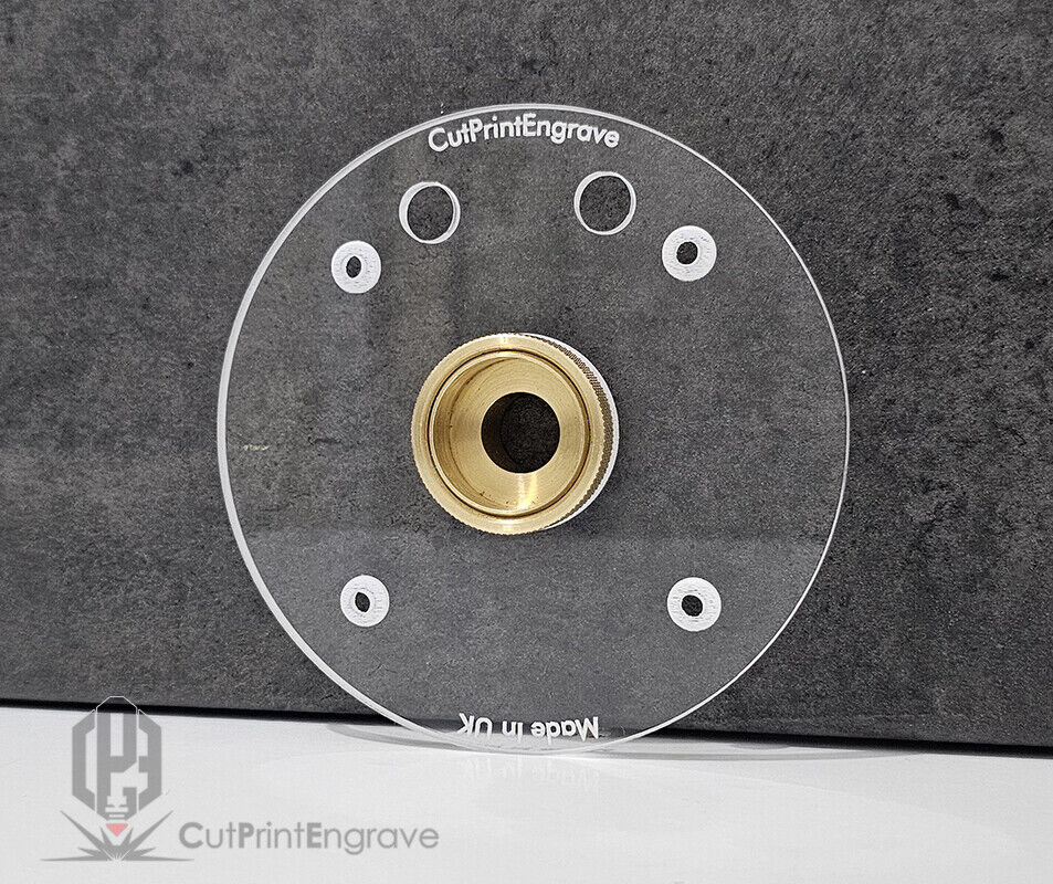 Dewalt DCW600 Trimmer Router Trend Brass Guide Bush Adaptor Base Plate - 4 sizes