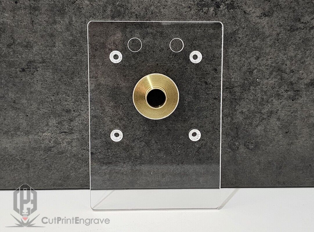 Dewalt DCW600 Trimmer Router Trend Brass Guide Bush Adaptor Base Plate -148x98mm