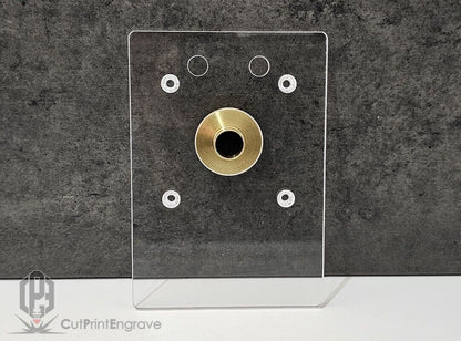 Dewalt DCW600 Trimmer Router Trend Brass Guide Bush Adaptor Base Plate -148x98mm