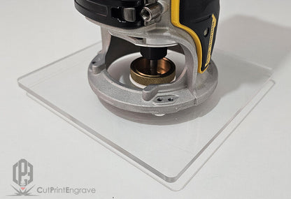 Dewalt DCW600 Trimmer Router Trend Brass Guide Bush Adaptor Base Plate - 4 sizes