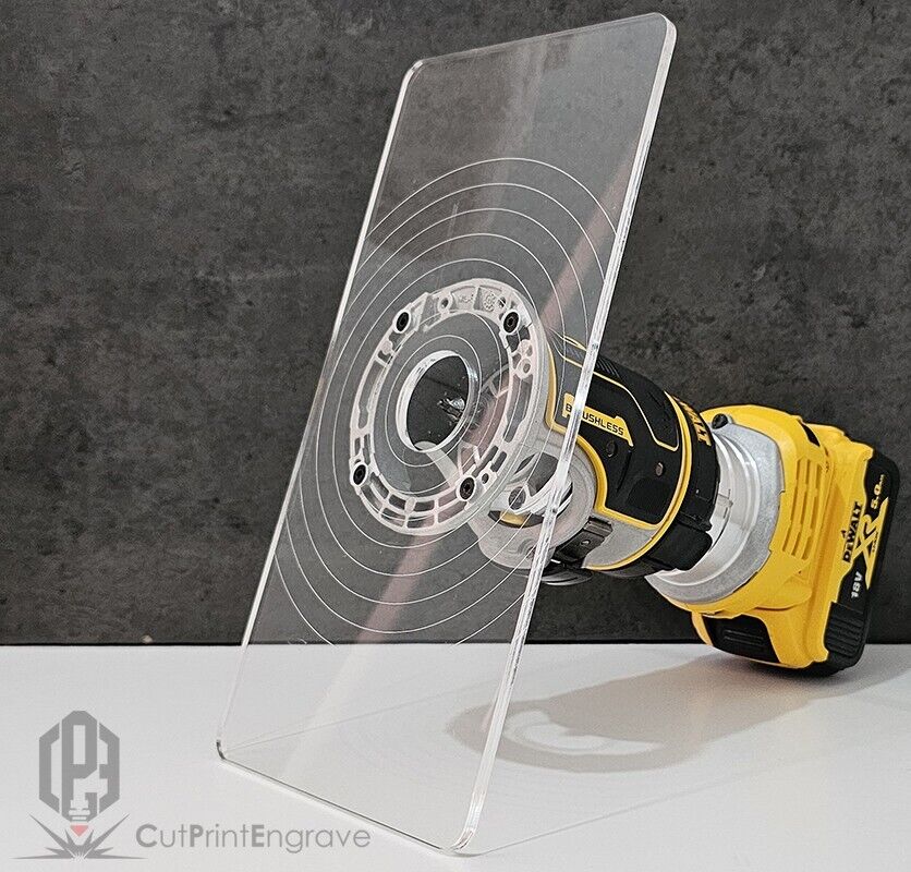 Rectangular Shape Router Base Plate For DeWalt DCW600 DCW604 D26200 290x145mm
