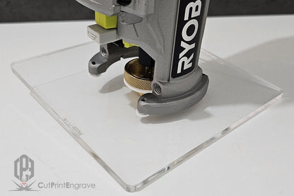 RYOBI ONE+ 18V P601 PCL4424B Trimmer Router Brass Guide Bush Adaptor Base Plate