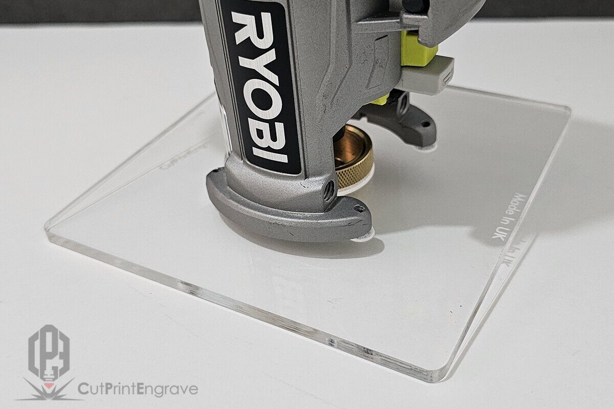 RYOBI ONE+ 18V P601 PCL4424B Trimmer Router Brass Guide Bush Adaptor Base Plate