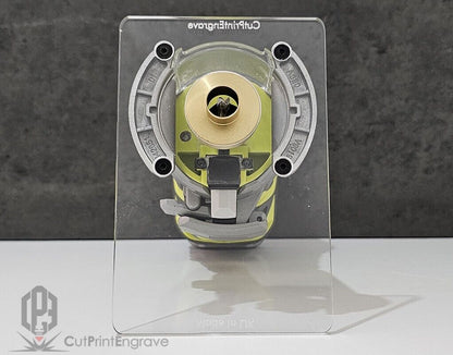 RYOBI ONE+ 18V P601 PCL4424B Trimmer Router Brass Guide Bush Adaptor Base Plate