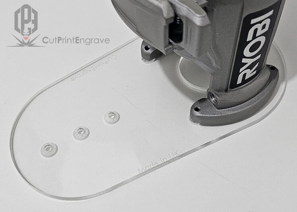 Extended Router Sub BASE PLATE for RYOBI ONE+ 18V Trimmer Router P601 PCL4424B