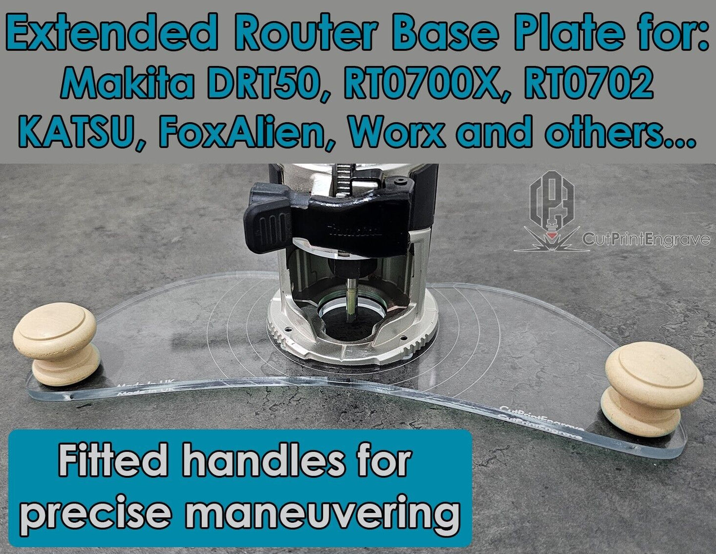Handle Makita Trimmer Router Base Plate Plate 4 DRT50 RT0700X RT0702 KATSU WORX