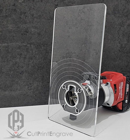 Rectangular Router Trimmer Base Plate 4 Milwaukee M18 FUEL Router 18V 290x145mm