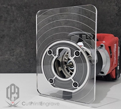Rectangular Router Trimmer Base Plate 4 Milwaukee M18 FUEL Router 18V 103x145mm