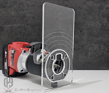 Rectangular Router Trimmer Base Plate 4 Milwaukee M18 FUEL Router 18V 200x103mm