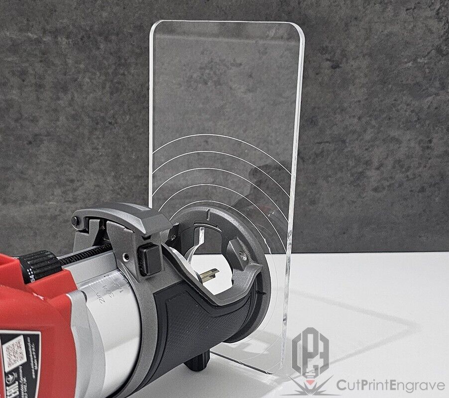 Rectangular Router Trimmer Base Plate 4 Milwaukee M18 FUEL Router 18V 200x103mm