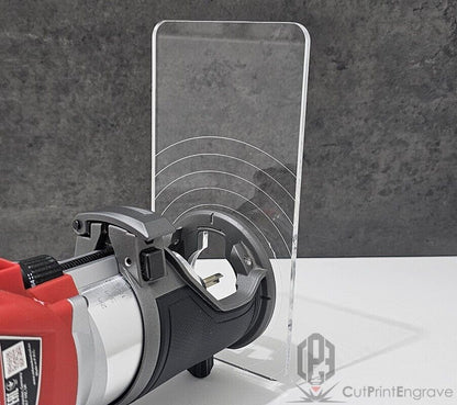 Rectangular Router Trimmer Base Plate 4 Milwaukee M18 FUEL Router 18V 200x103mm