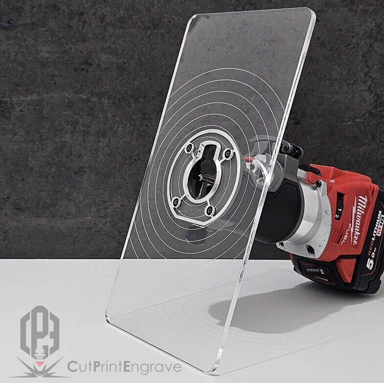 Rectangular Router Trimmer Base Plate 4 Milwaukee M18 FUEL Router 18V 290x145mm