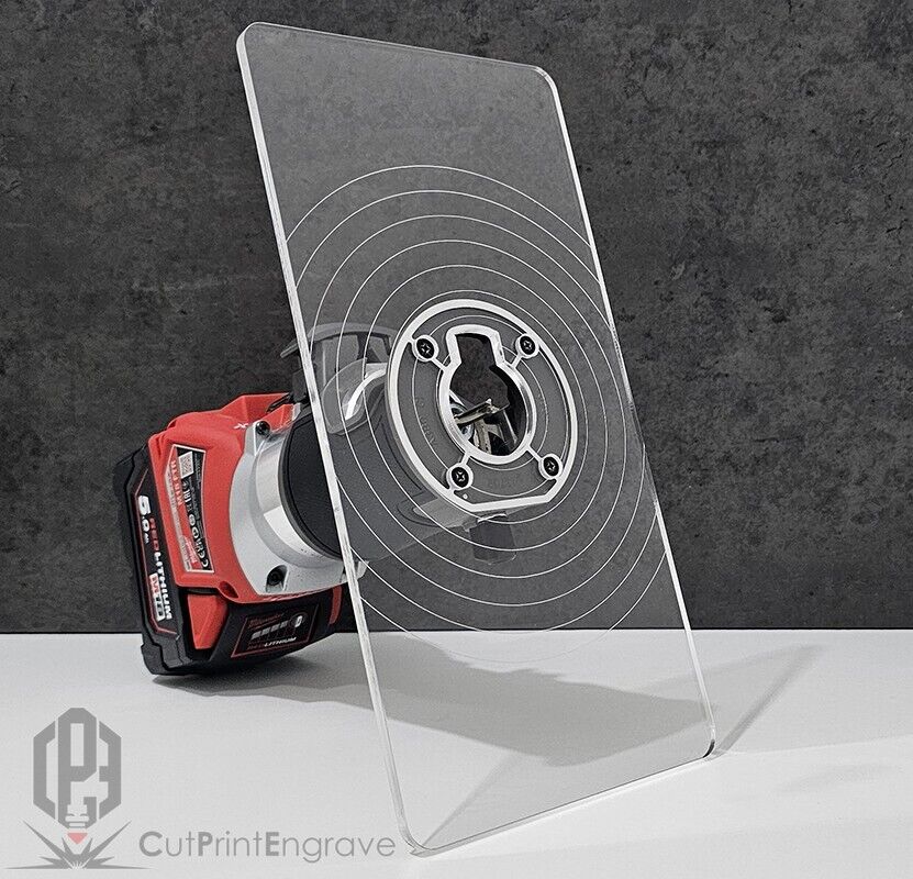 Rectangular Router Trimmer Base Plate 4 Milwaukee M18 FUEL Router 18V 290x145mm