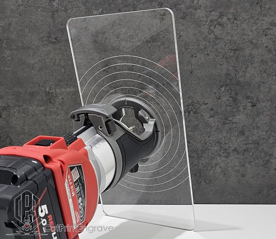 Rectangular Router Trimmer Base Plate 4 Milwaukee M18 FUEL Router 18V 290x145mm