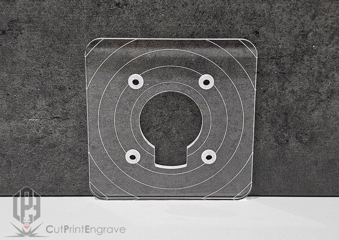 Rectangular Router Trimmer Base Plate 4 Milwaukee M18 FUEL Router 18V 103x103mm