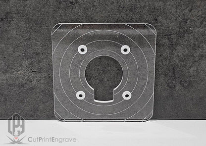 Rectangular Router Trimmer Base Plate 4 Milwaukee M18 FUEL Router 18V 103x103mm