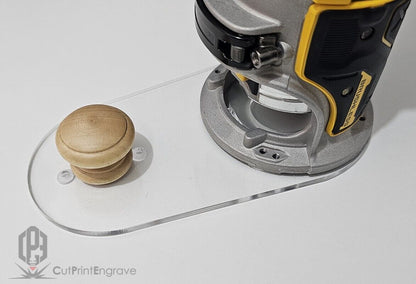 Extended DeWalt Square Trimmer Router Base Plate For DCW600 DCW604 D26200 Guide