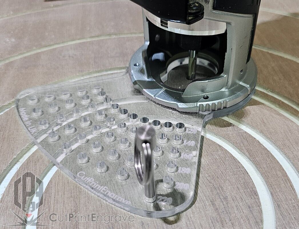 Small Circle Jig Router Base Plate For Makita DRT50 RT0700X RT0702 KATSU WORX 18