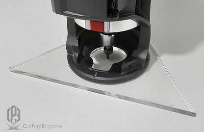 Milwaukee M18 FUEL Compatible Triangular Pattern Router Replacement Base 7"-12"