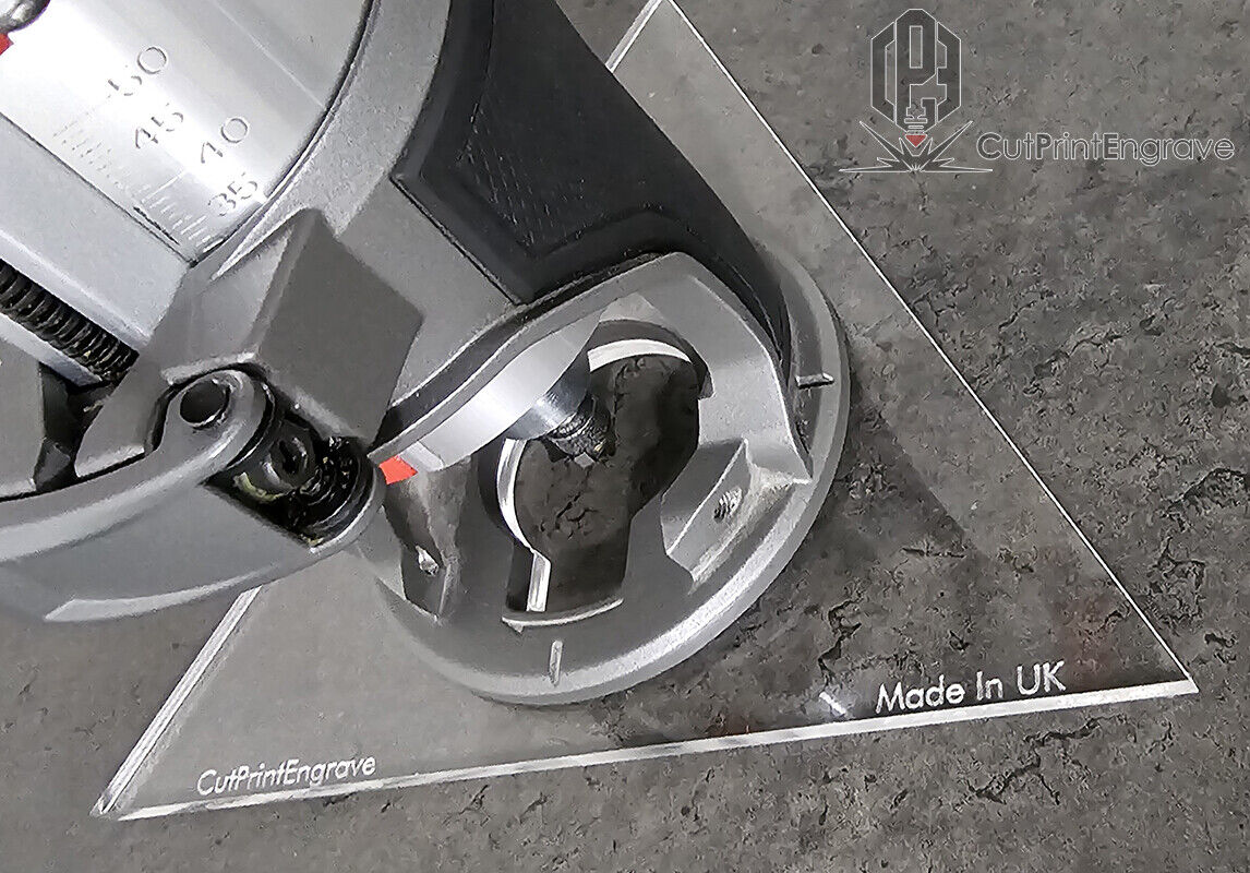 Milwaukee M18 FUEL Compatible Triangular Pattern Router Replacement Base 7"-12"