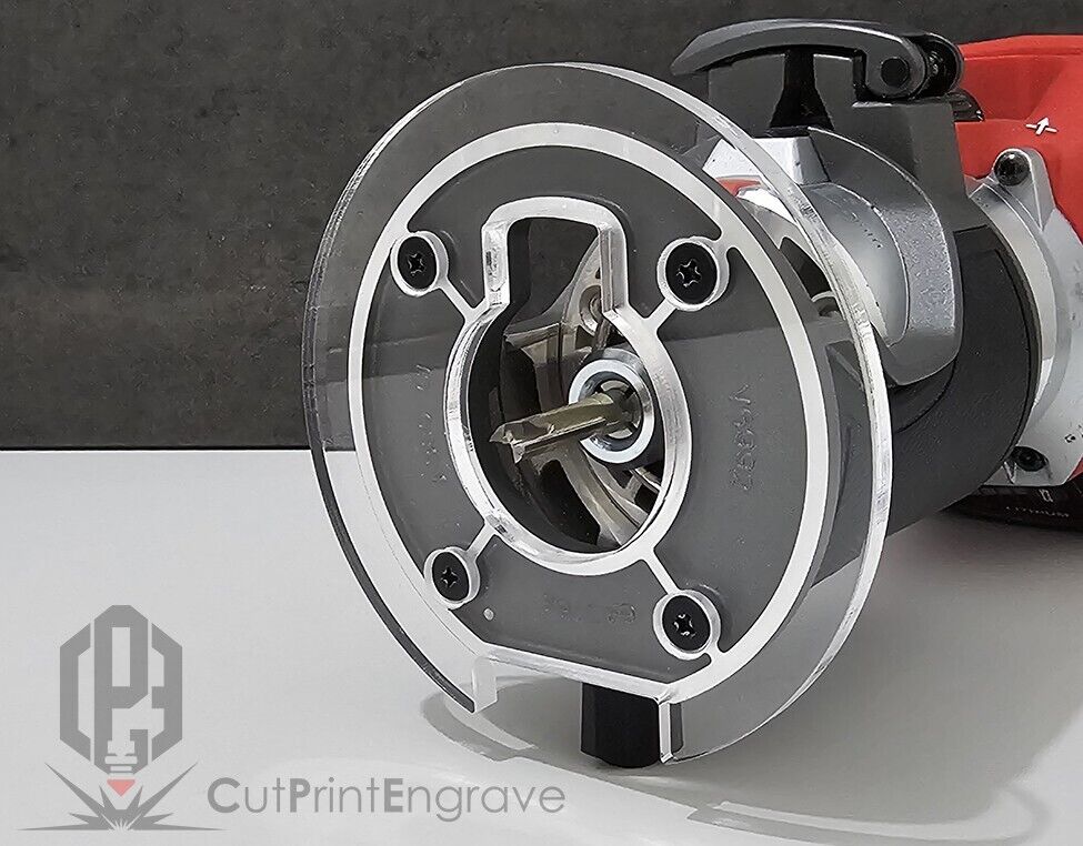 Round Shape Router Trimmer Replacement Base Plate For Milwaukee M18 FUEL 18V