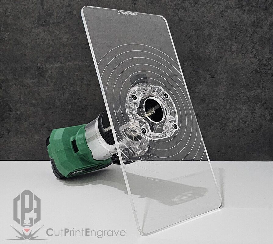 Rectangular Router Trimmer Base Plate For HIKOKI, Metabo 18V Router - 290x145mm
