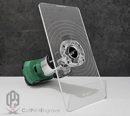 Rectangular Router Trimmer Base Plate For HIKOKI, Metabo 18V Router - 290x145mm