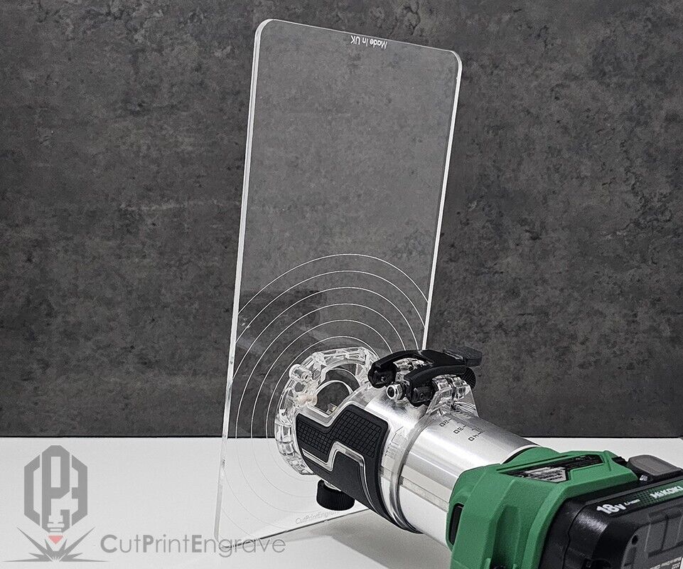 Rectangular Router Trimmer Base Plate For HIKOKI, Metabo 18V Router - 290x145mm