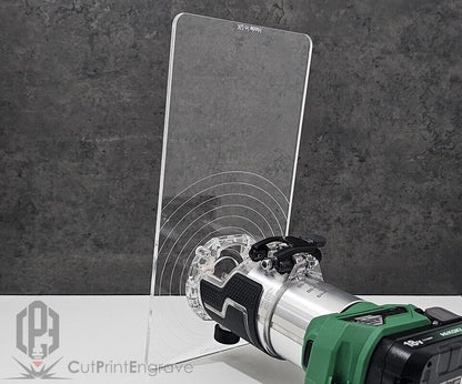 Rectangular Router Trimmer Base Plate For HIKOKI, Metabo 18V Router - 290x145mm