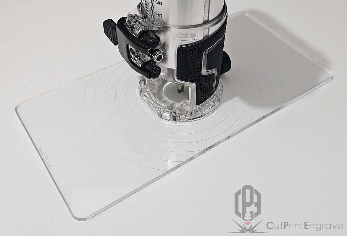 Rectangular Router Trimmer Base Plate For HIKOKI, Metabo 18V Router - 290x145mm