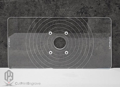 Rectangular Router Trimmer Base Plate For HIKOKI, Metabo 18V Router - 290x145mm