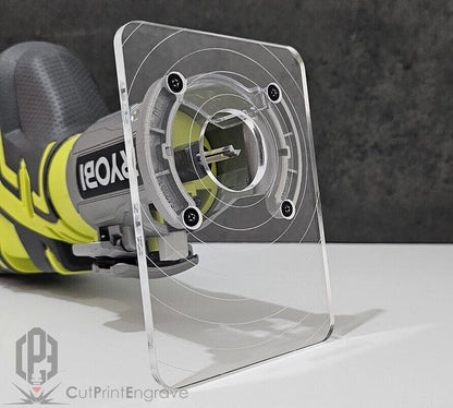 Rectangular Router Trimmer Base Plate For RYOBI ONE+ 18V P601 PCL4424 103x145mm