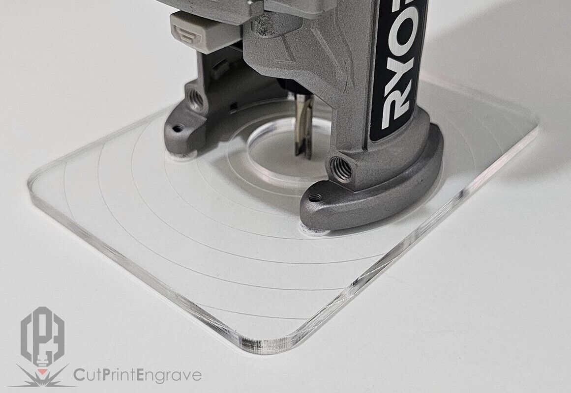 Rectangular Router Trimmer Base Plate For RYOBI ONE+ 18V P601 PCL4424 103x145mm