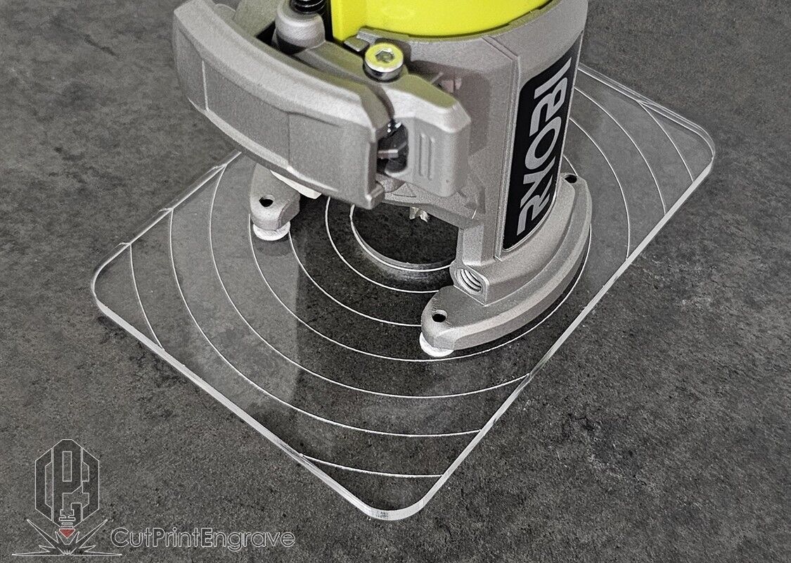 Rectangular Router Trimmer Base Plate For RYOBI ONE+ 18V P601 PCL4424 103x145mm