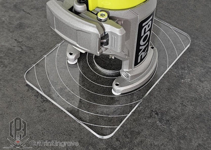 Rectangular Router Trimmer Base Plate For RYOBI ONE+ 18V P601 PCL4424 103x145mm