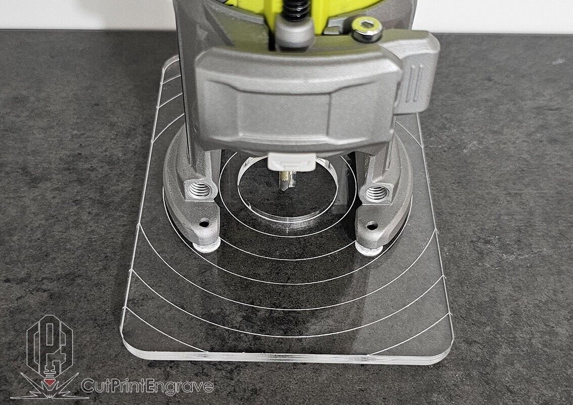 Rectangular Router Trimmer Base Plate For RYOBI ONE+ 18V P601 PCL4424 103x145mm