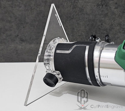 HIKOKI, Metabo 18V Compatible Triangular Pattern Router Replacement Base 7"-12"