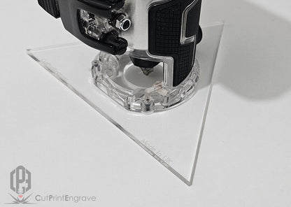 HIKOKI, Metabo 18V Compatible Triangular Pattern Router Replacement Base 7"-12"