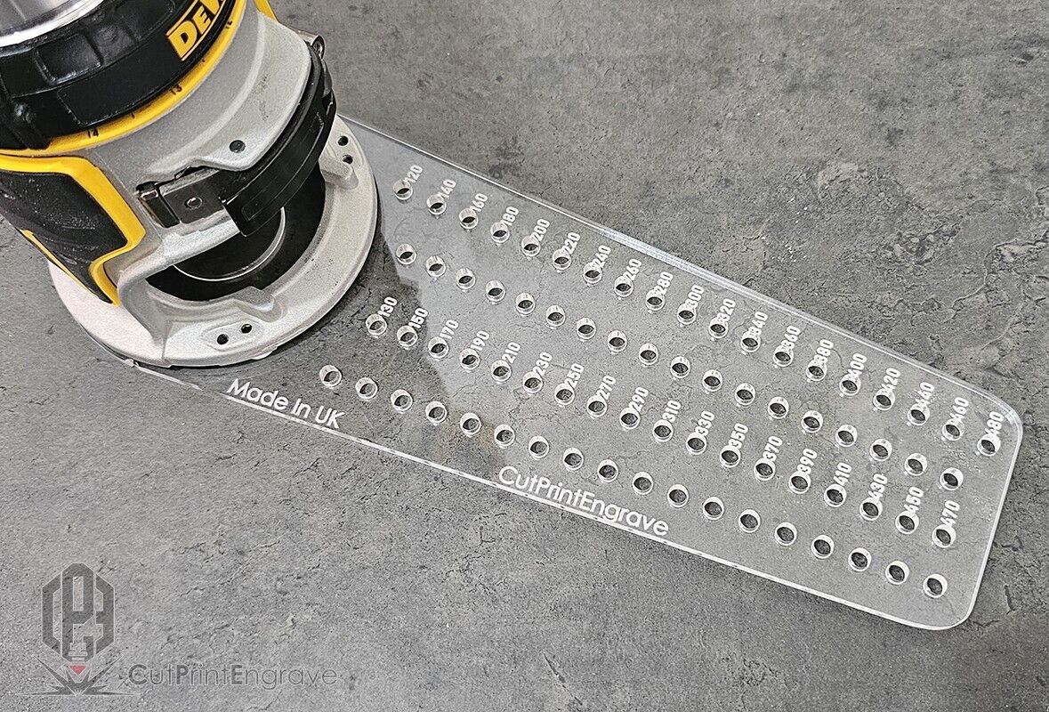 Large Circle Jig for DeWalt DCW600 DCW604 D26200 Cordless Plunge Router Base Pla